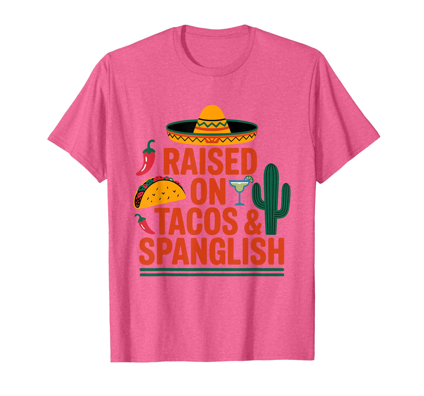 Spanglish Tacos Mexico Mexican T-Shirt