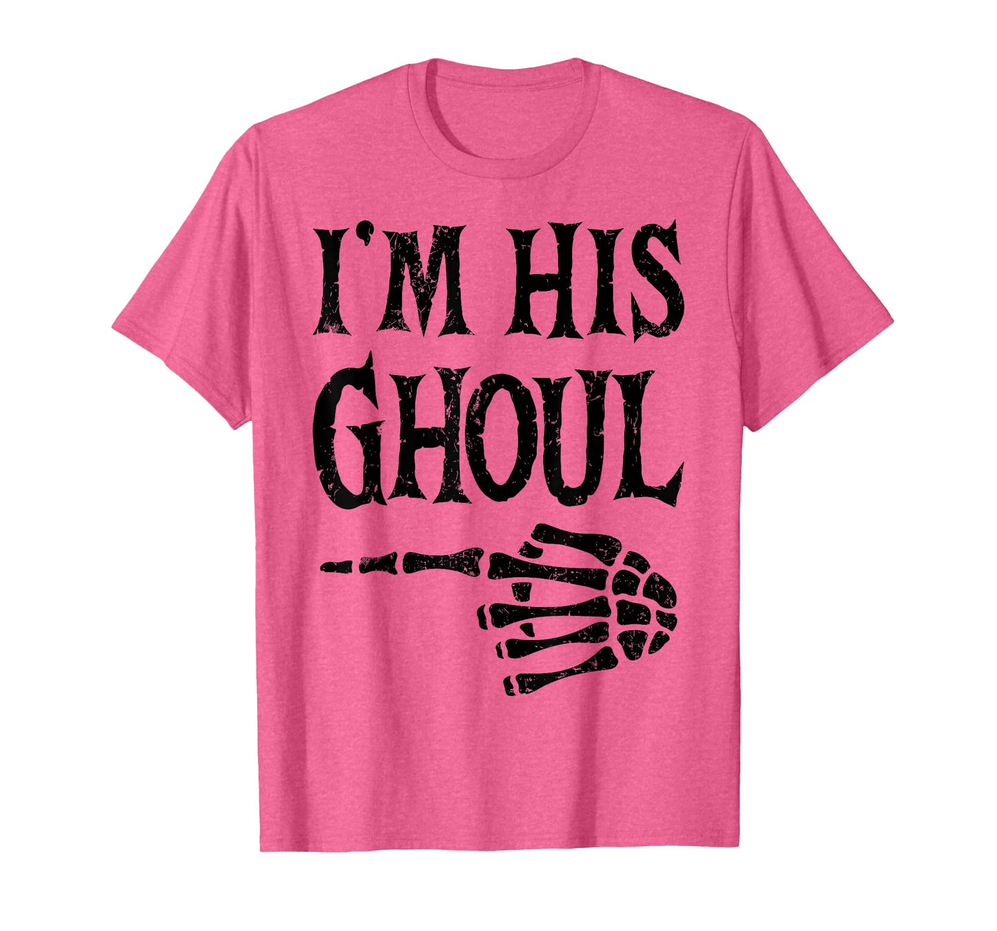 Im Her Boo Im His Ghoul Halloween Couple Matching Women Men T-Shirt