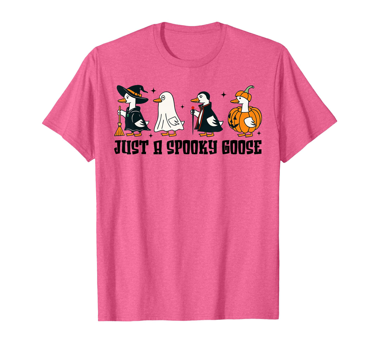 Just A Spooky Goose Halloween Silly Goose Funny Halloween T-Shirt