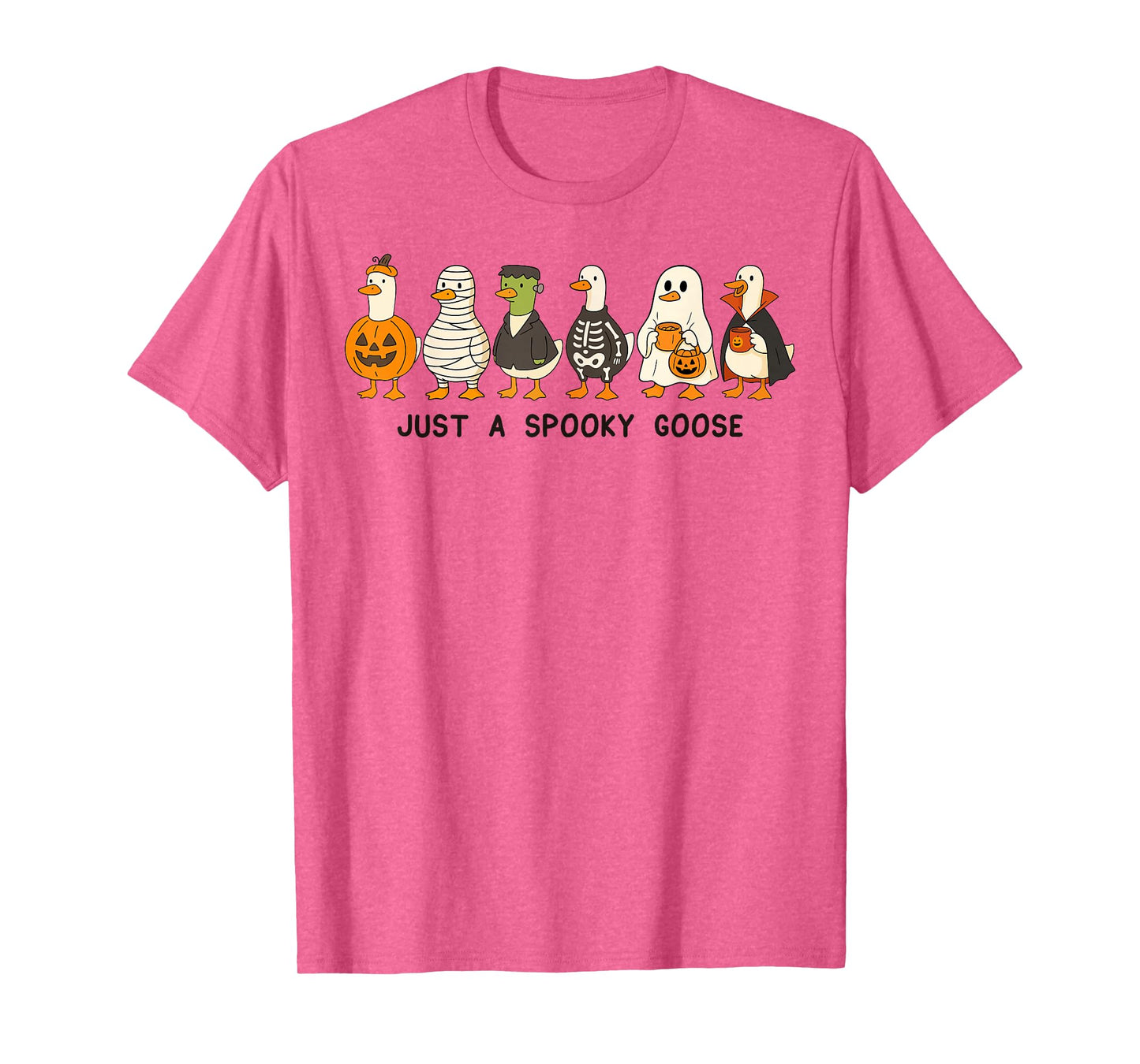 Just A Spooky Goose Halloween Silly Goose Funny Halloween T-Shirt