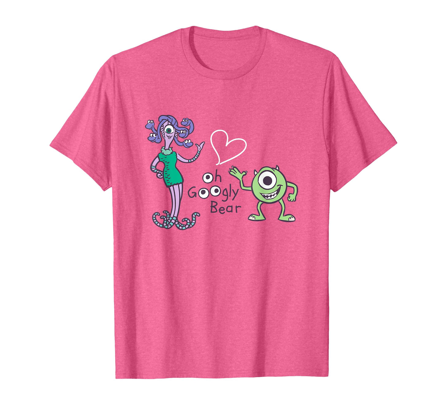 Disney Pixar Monsters Inc. Mike Celia Oh Googly Bear Logo T-Shirt