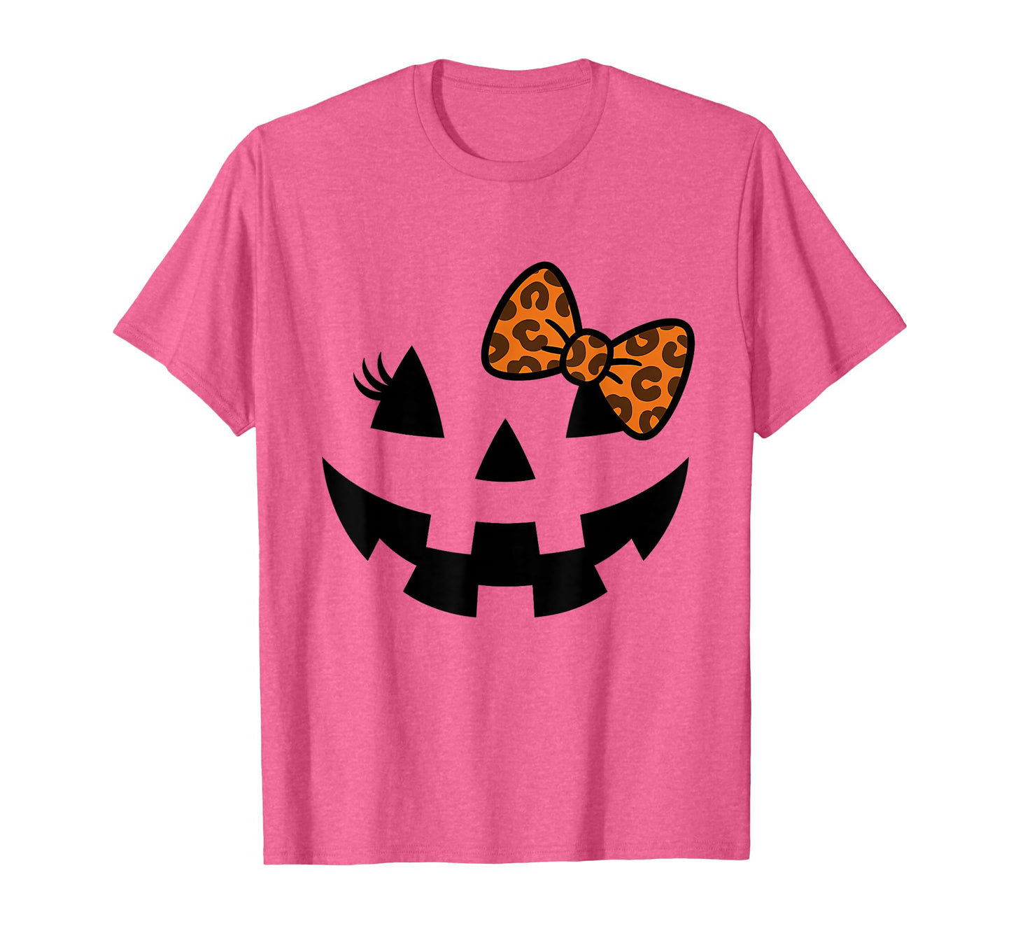 Jack O Lantern Pumpkin Face Coquette Bow Halloween Costume T-Shirt