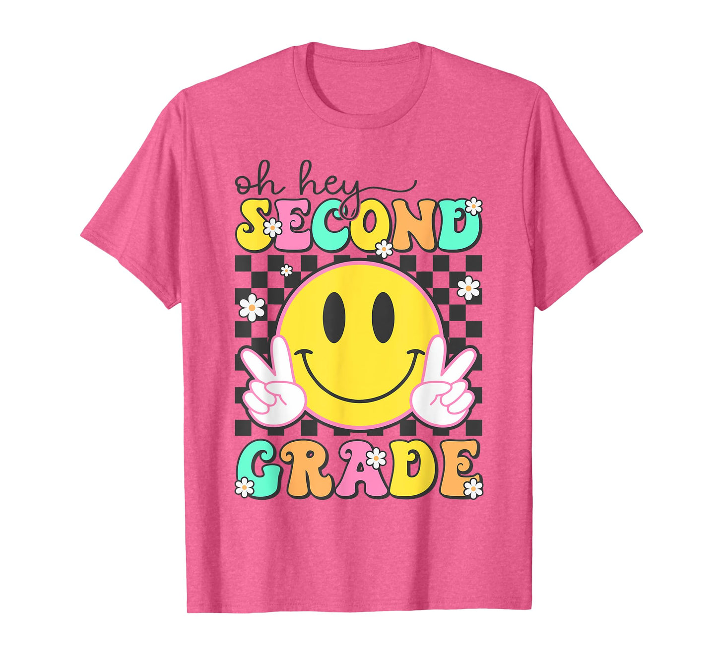 Oh Hey Second Grade Shirt Back To School Groovy 2nd Grade T-Shirt