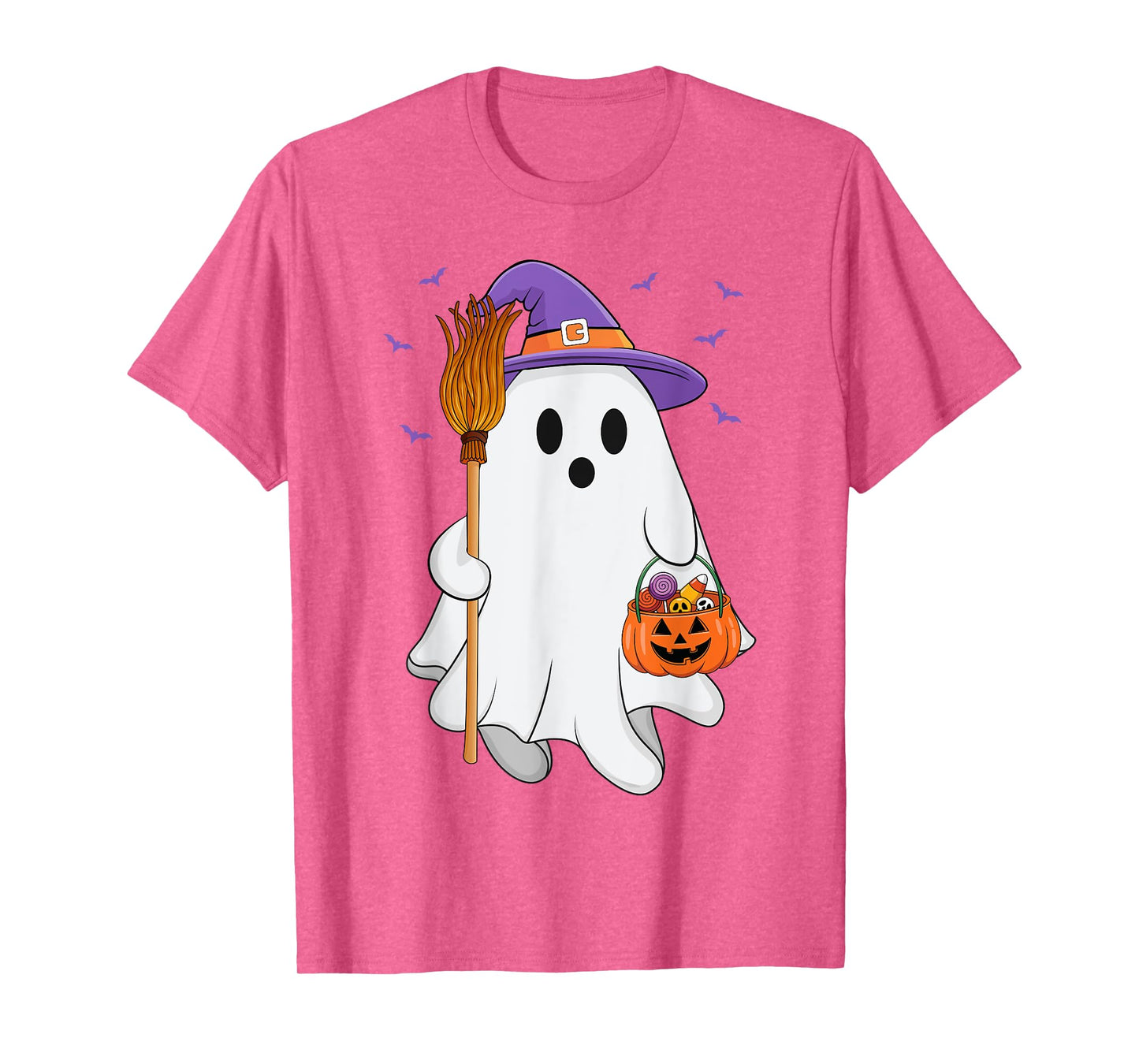 Witch Ghost Scary Pumpkin Halloween Fall Spooky Season Women T-Shirt