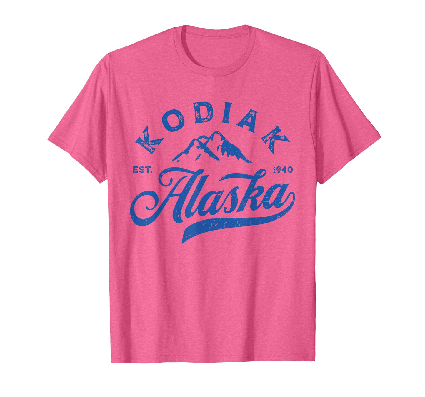 Vintage Kodiak Alaska AK Mountains Family Vacation Souvenir T-Shirt