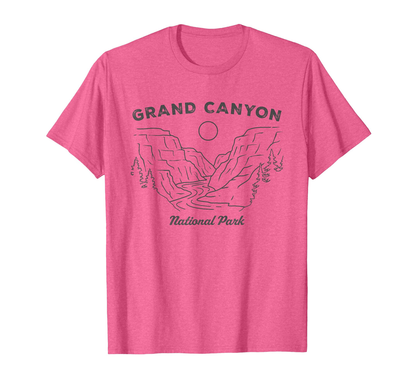 Retro Grand Canyon National Park Arizona Womens Mens Hiking T-Shirt