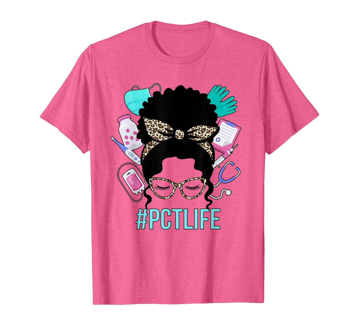 Black PCT Life Patient Care Tech Patient Care Technician T-Shirt