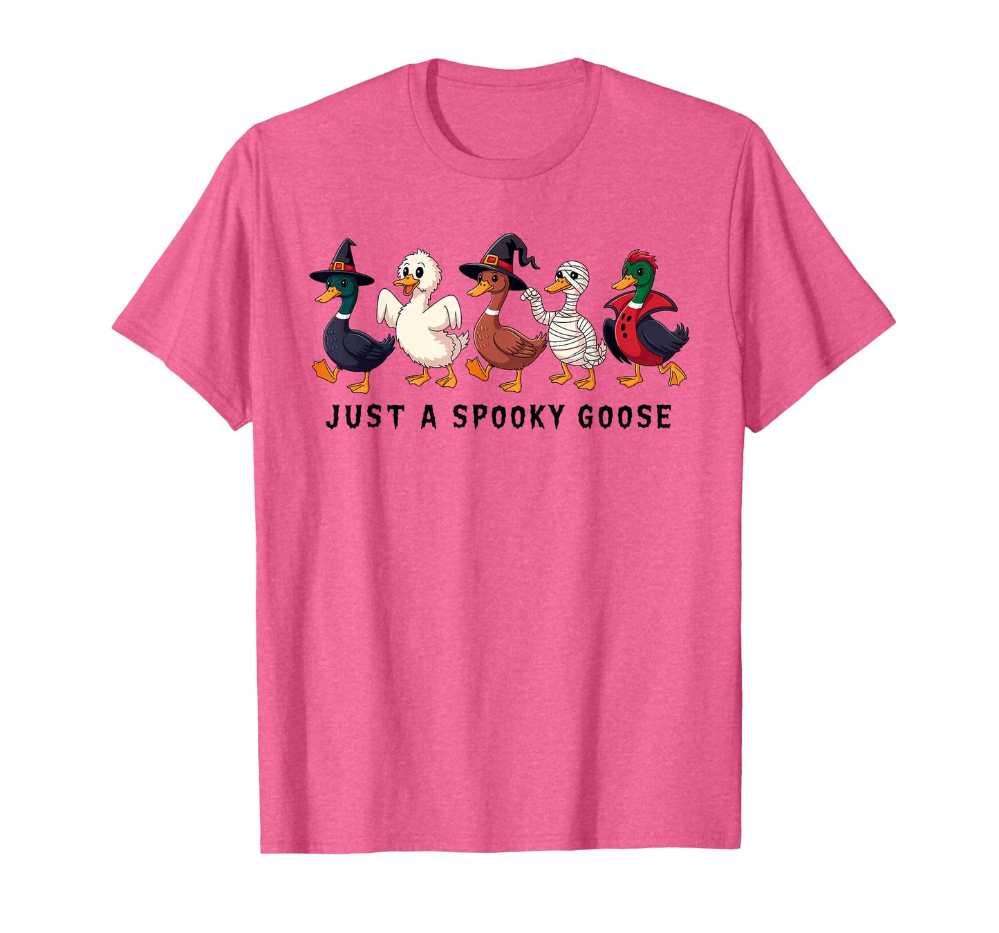 Just A Spooky Goose Halloween Silly Goose Funny Halloween T-Shirt