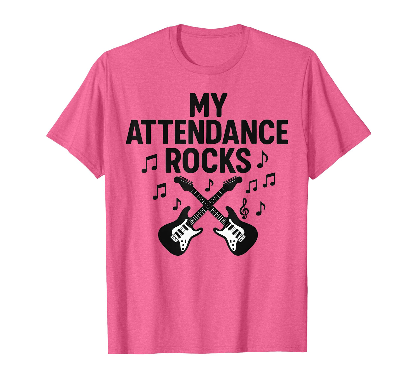 Perfect Attendance Kids My Attendance Rocks Guitar Award Boy T-Shirt