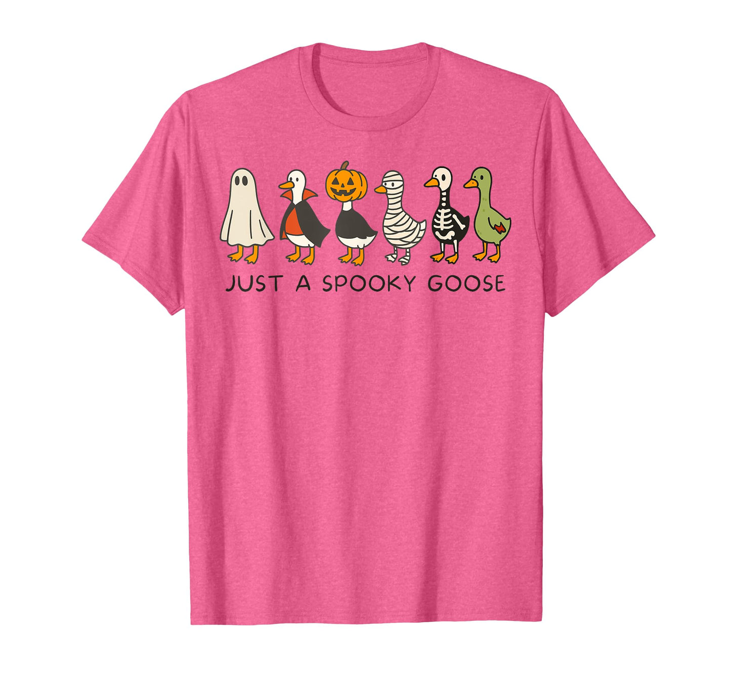 Just A Spooky Goose Halloween Silly Goose Funny Halloween T-Shirt