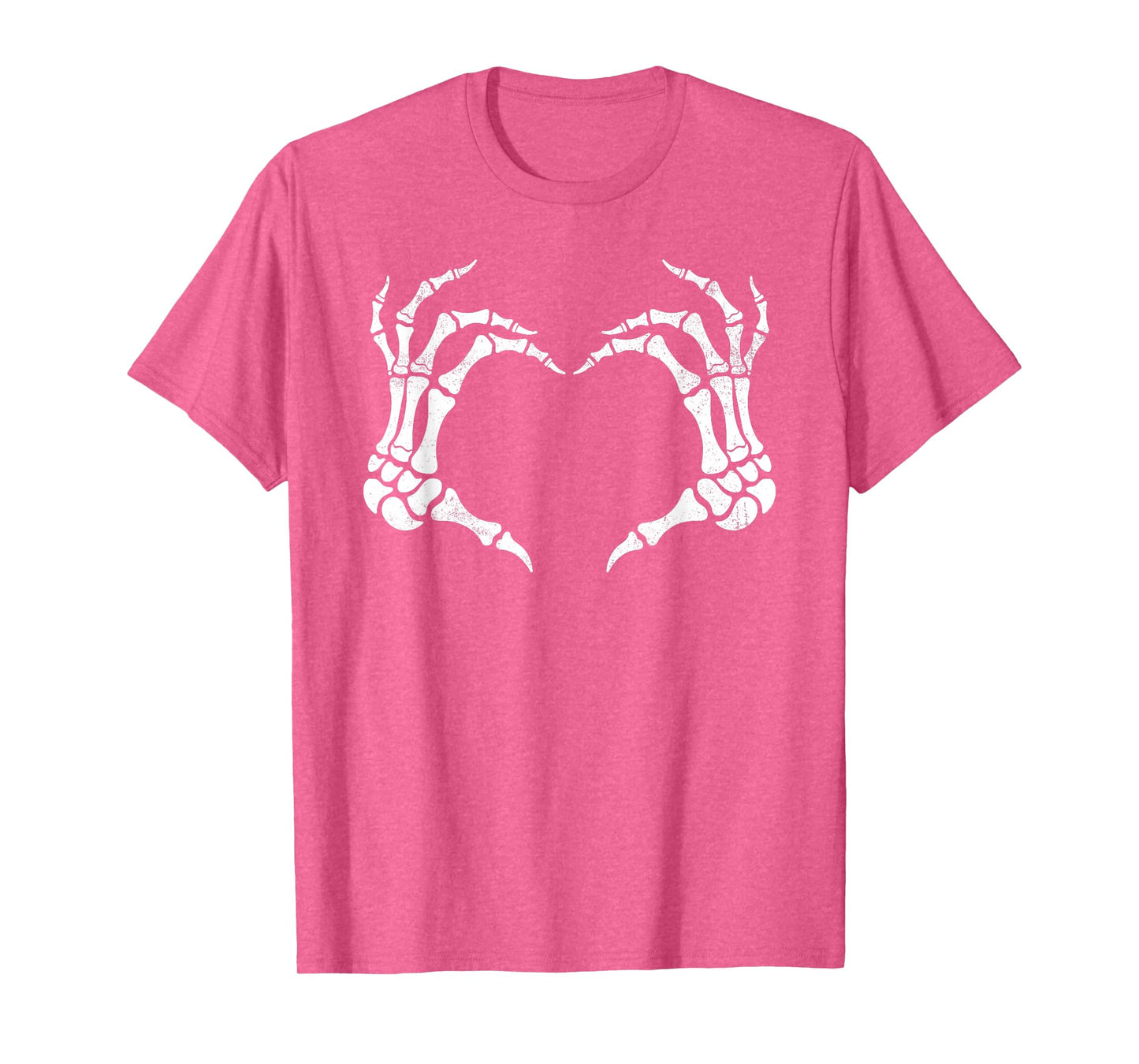 Skeleton Hand Heart Funny Heart Sign Halloween Girls Women T-Shirt