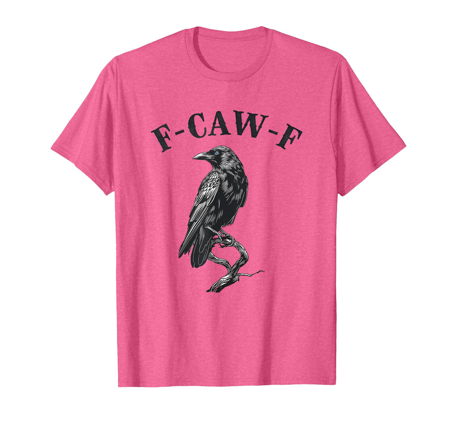 F-CAW-F Raven Crow Coffee Meme Tees Funny Gothic Dark Humor T-Shirt