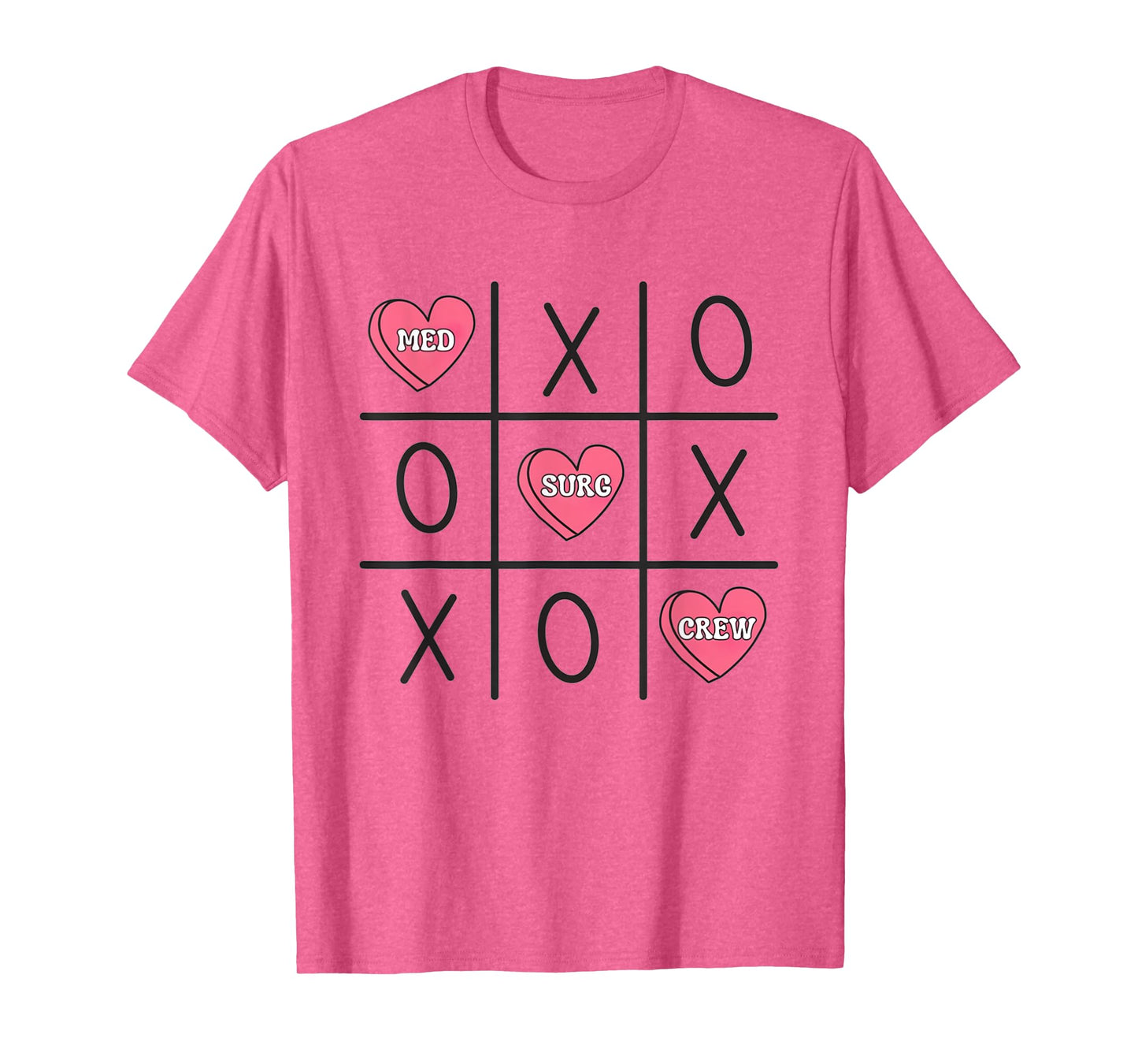 Women Med Surg Nurse Valentine's Day Medical Surgical Staff T-Shirt