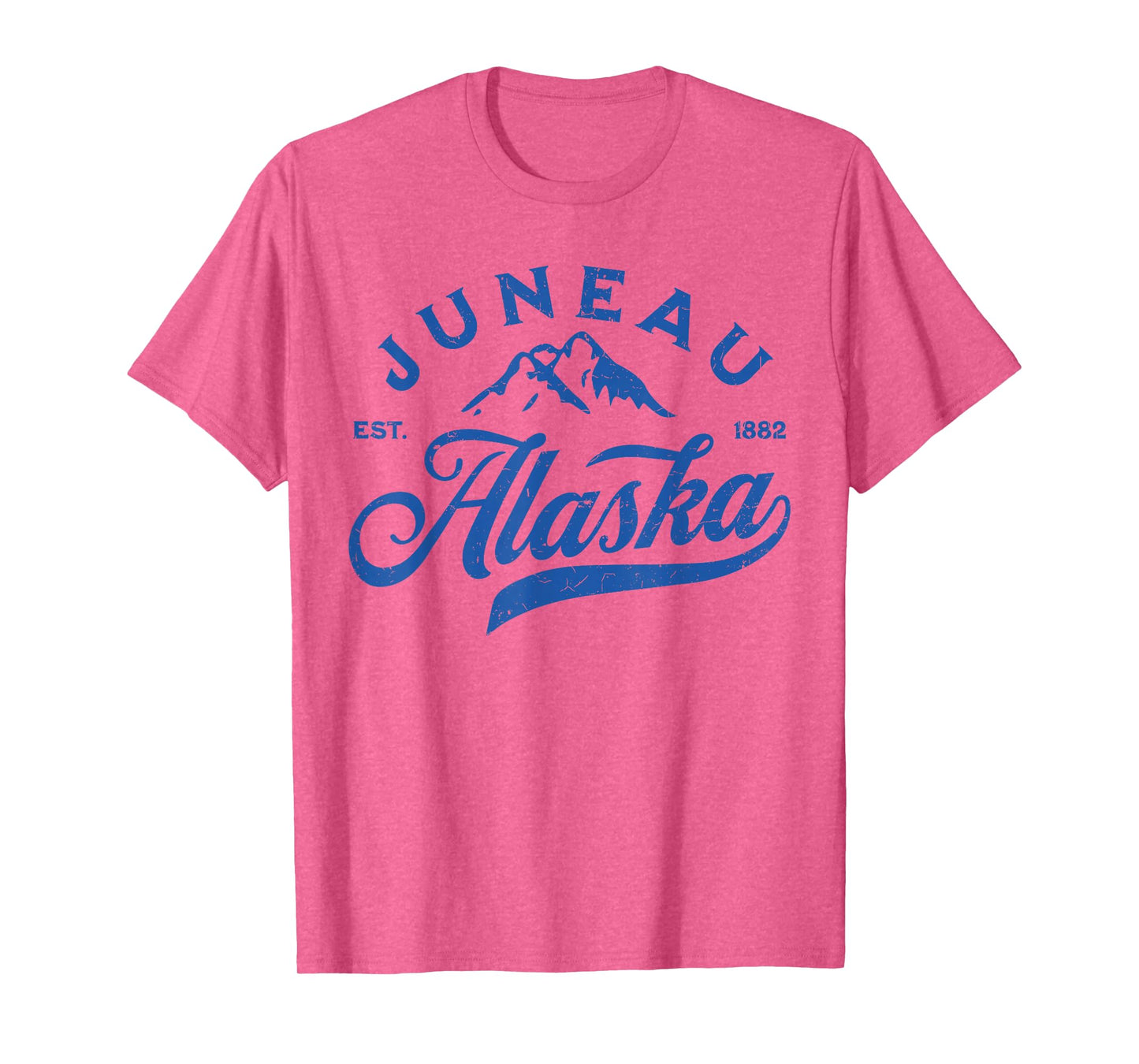 Vintage Juneau Alaska AK Mountains Family Vacation Souvenir T-Shirt