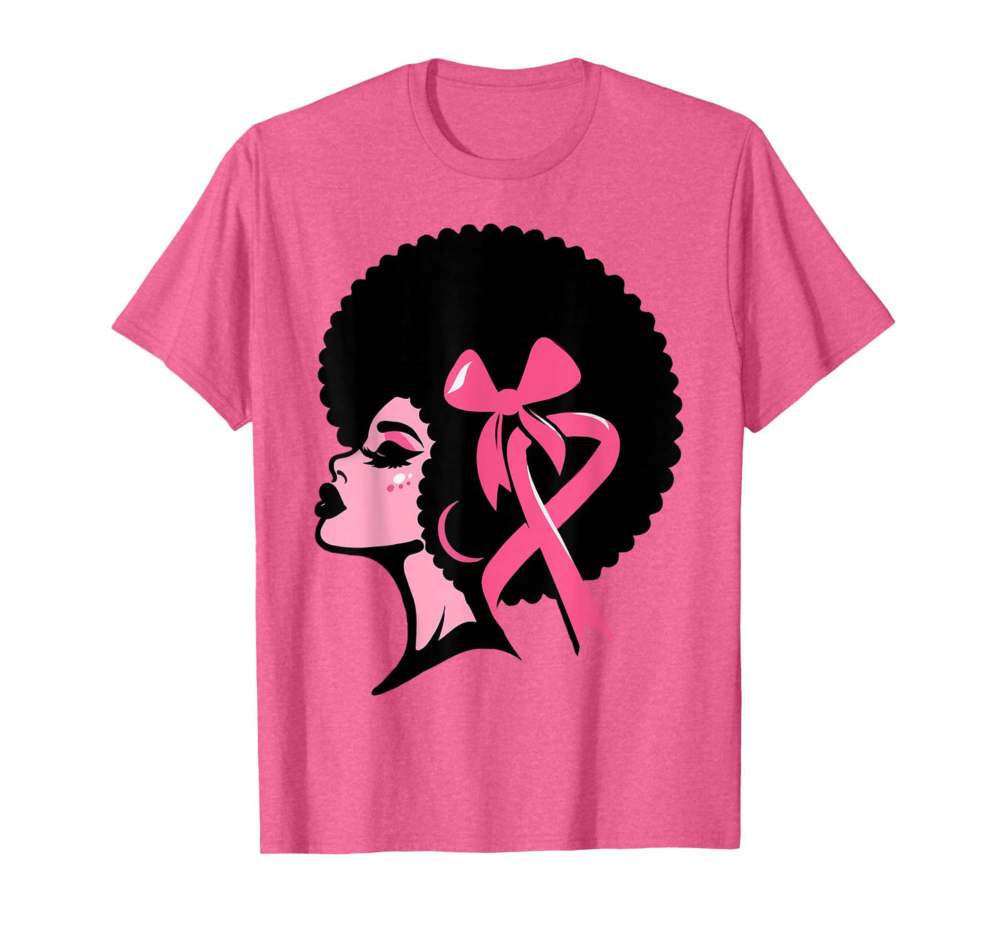 Breast Cancer Black African American Women Support Pink T-Shirt