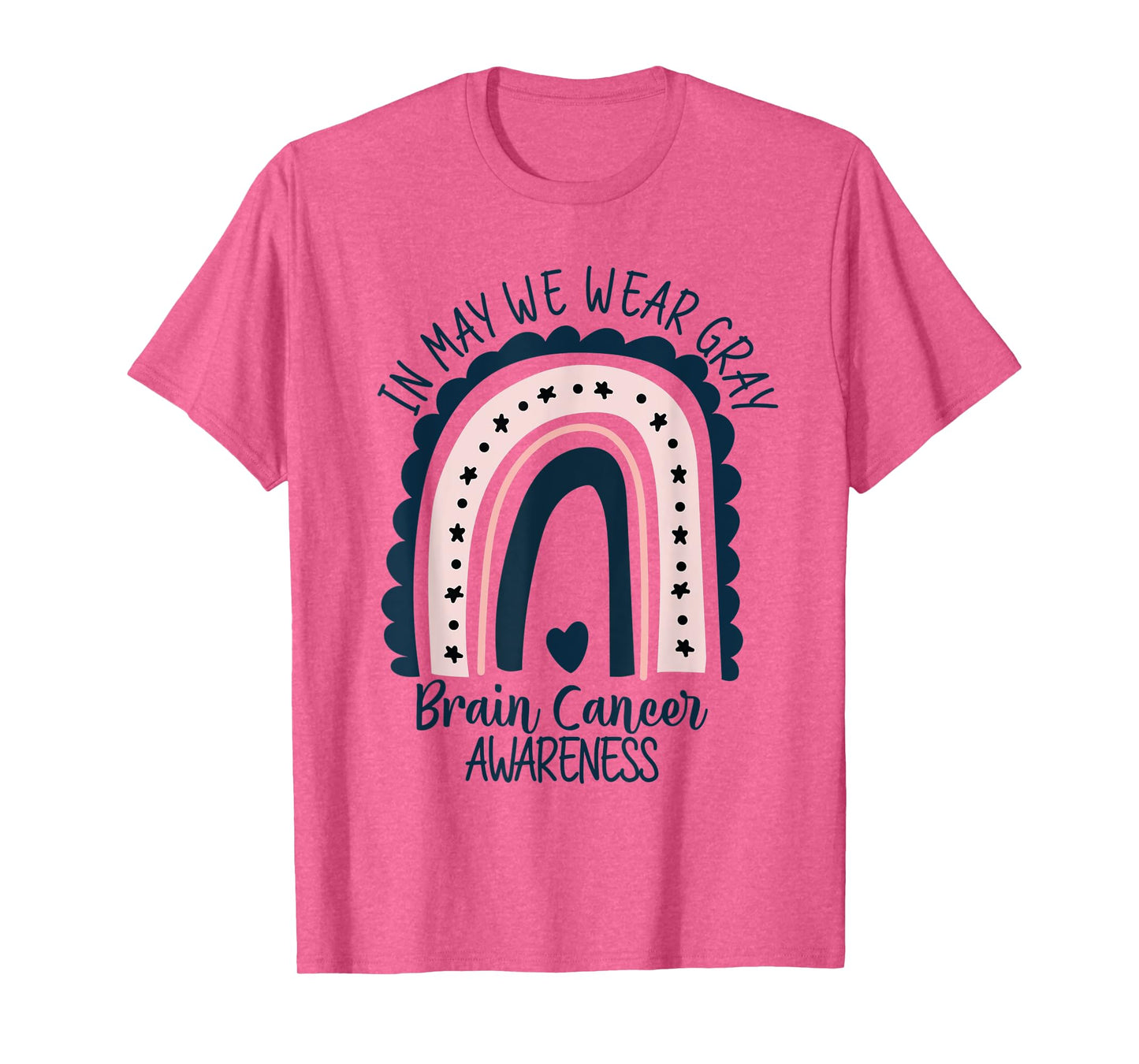 In May We Wear This Brain Cancer Awareness Grey Brain Cancer T-Shirt