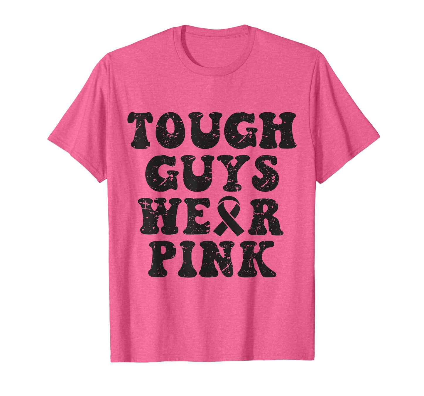 Tough Guys Wear Pink Funny Breast Cancer Awareness Men Kids T-Shirt
