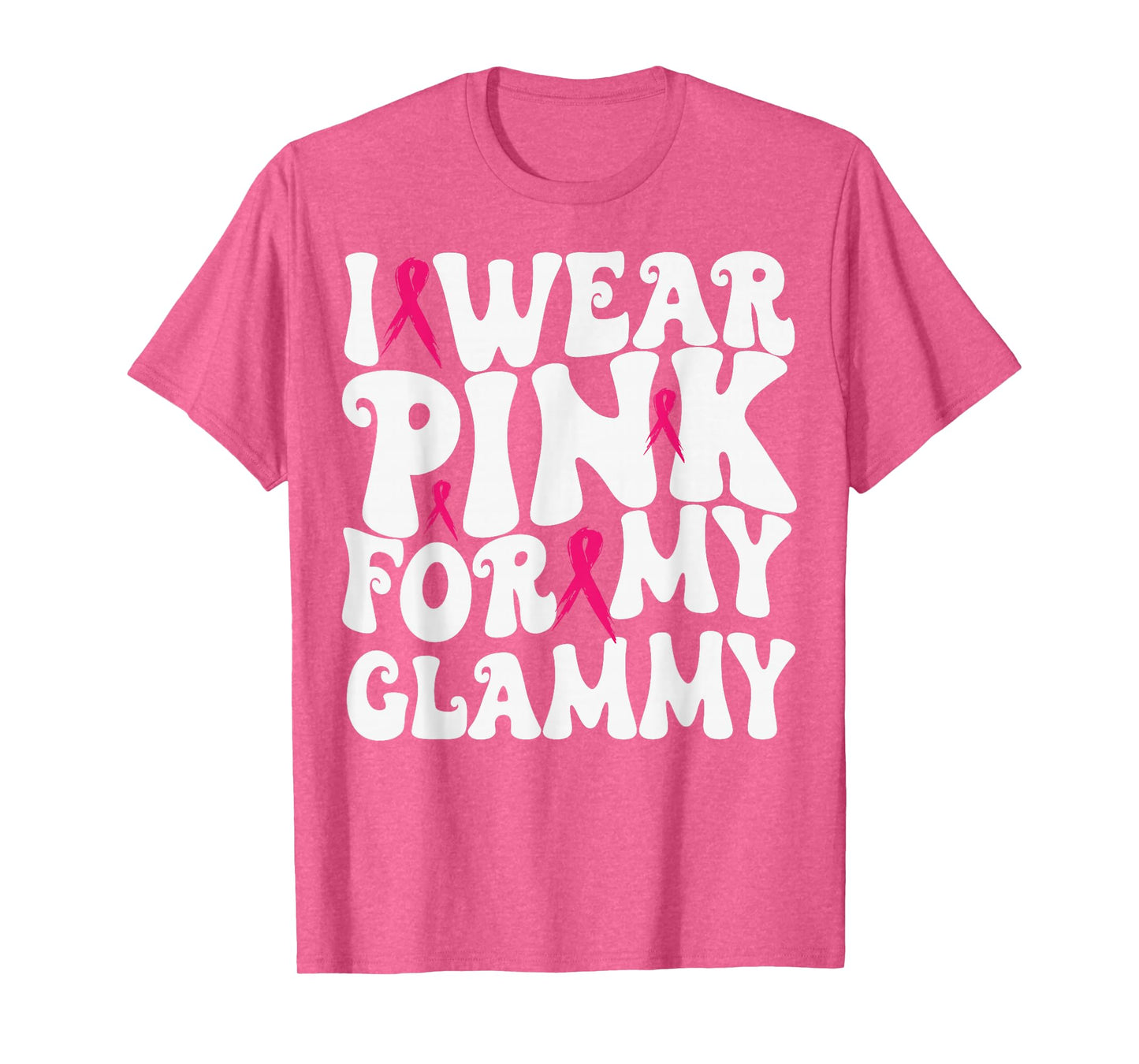 I Wear Pink for My Glammy Breast Cancer Awareness Kids T-Shirt