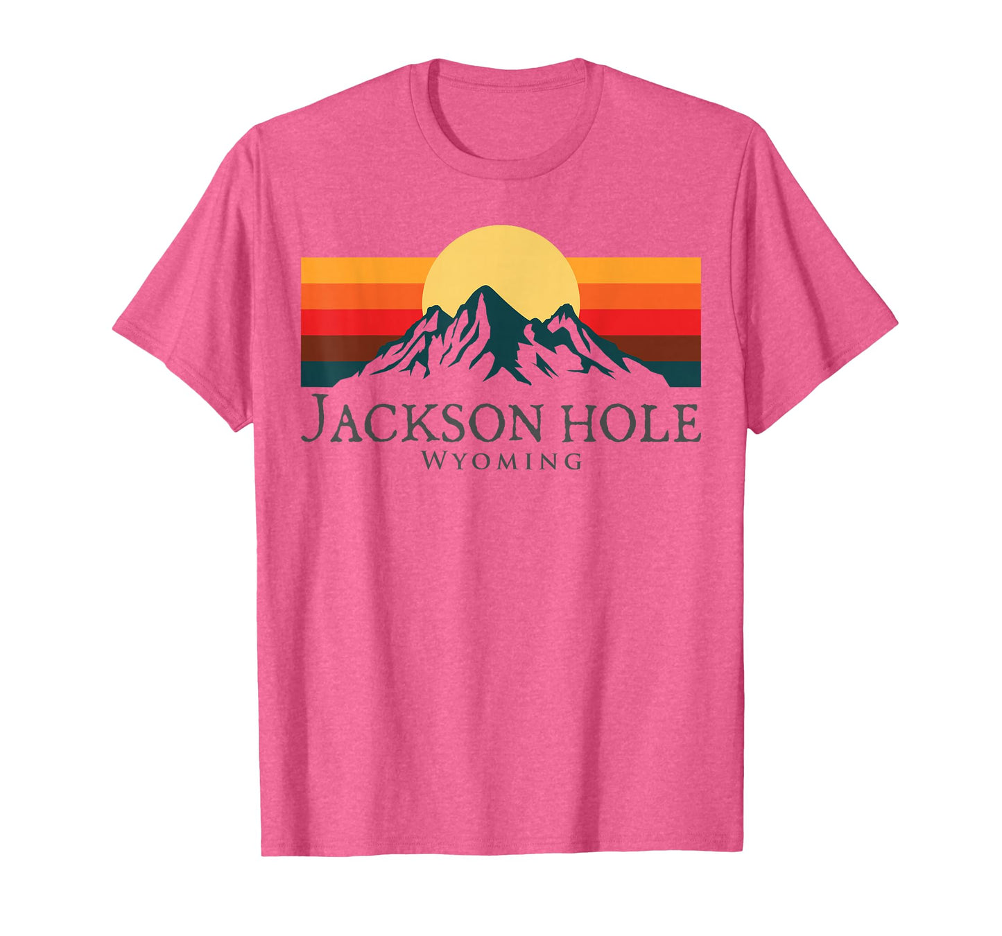 Jackson Hole Wyoming Mountains Vintage Hiking Souvenir T-Shirt