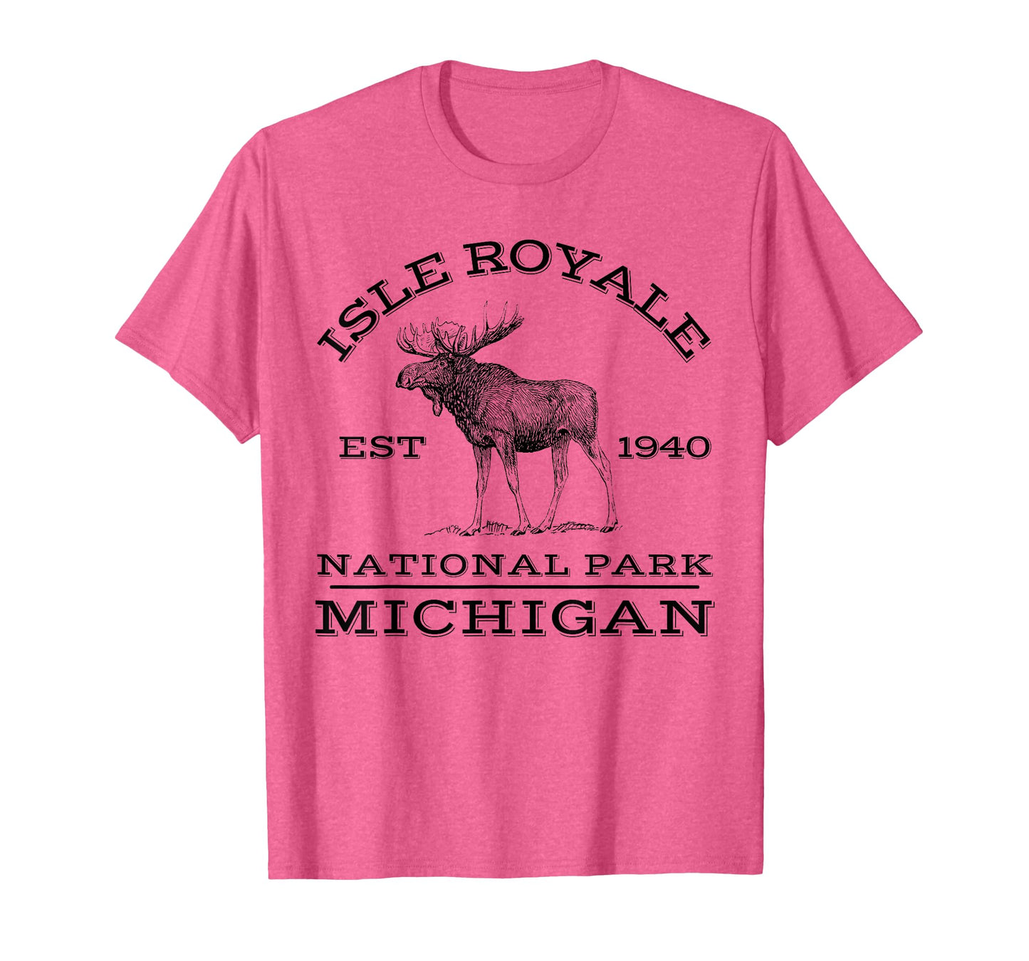 Isle Royale National Park Michigan Moose Hike Outdoors T-Shirt
