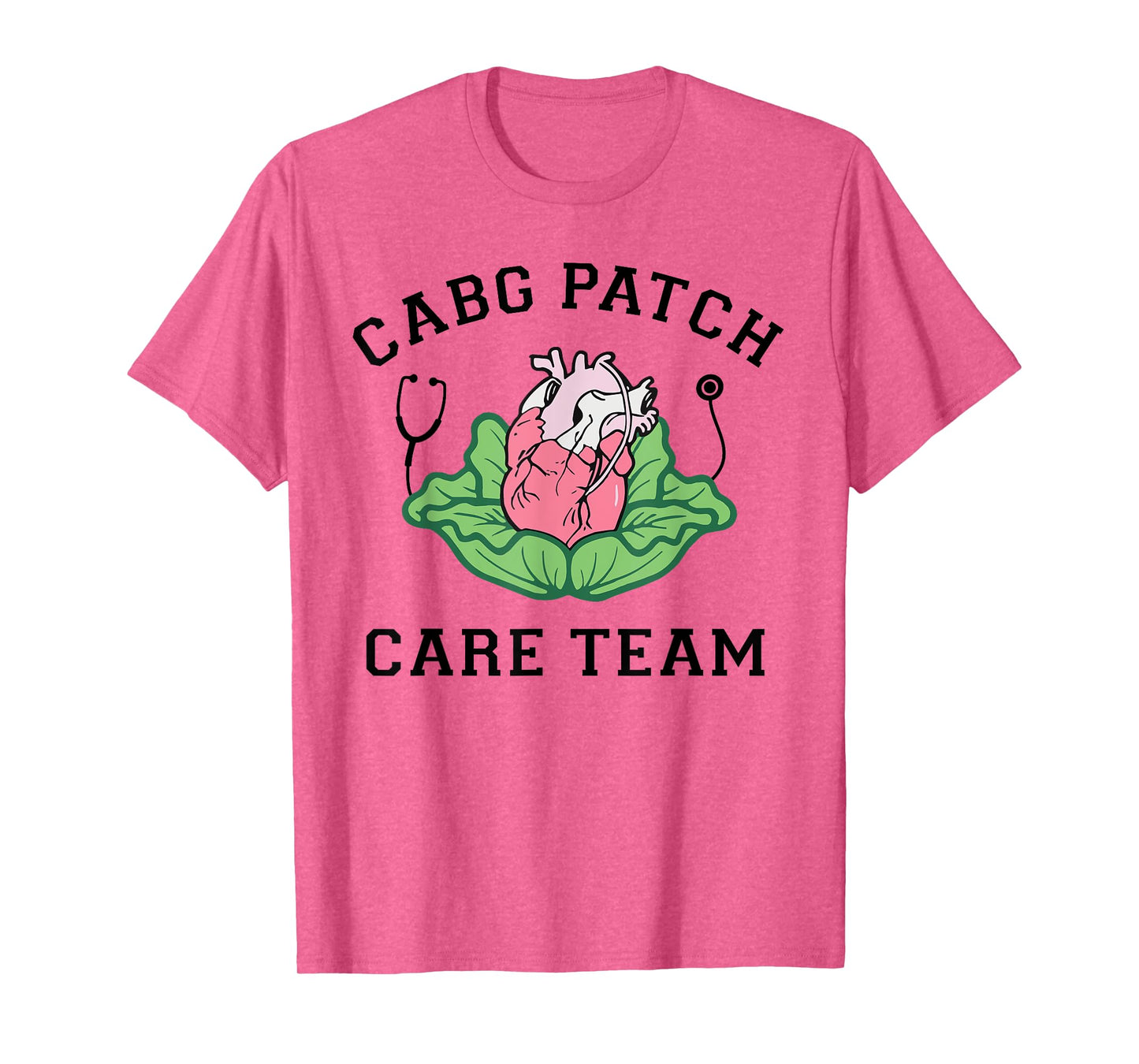 Cabbage Heart CVICU Nurse CABG Patch Care Cardiology Team T-Shirt