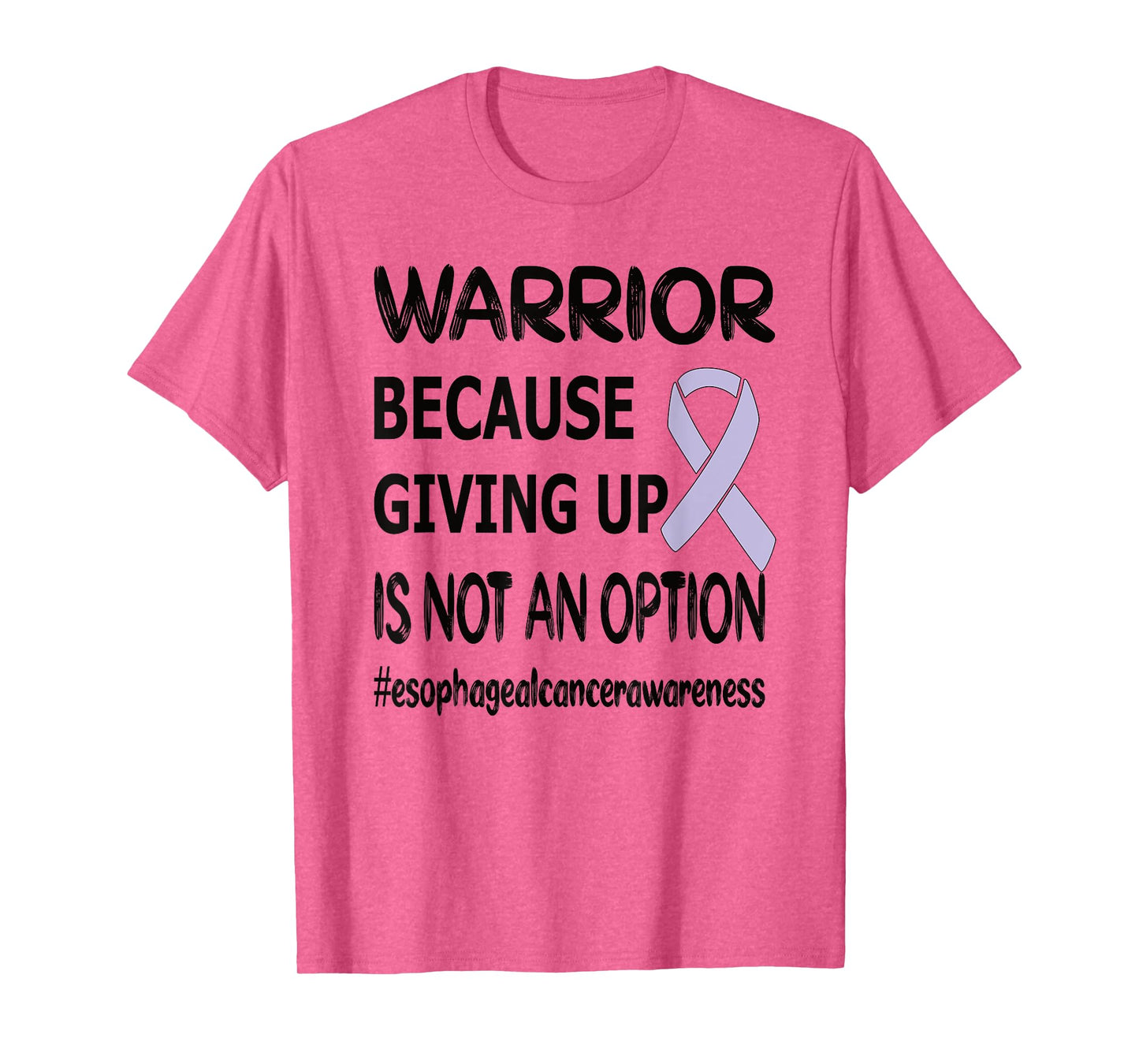 Esophageal Cancer Warrior Periwinkle Ribbon Cancer Survivor T-Shirt