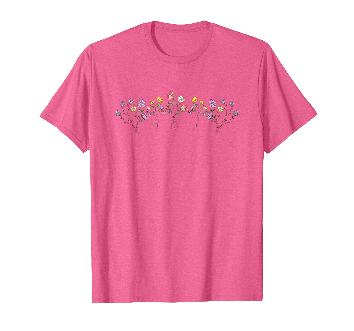 Vintage Inspired Botanical Flower Gardener Naturalist Flower T-Shirt