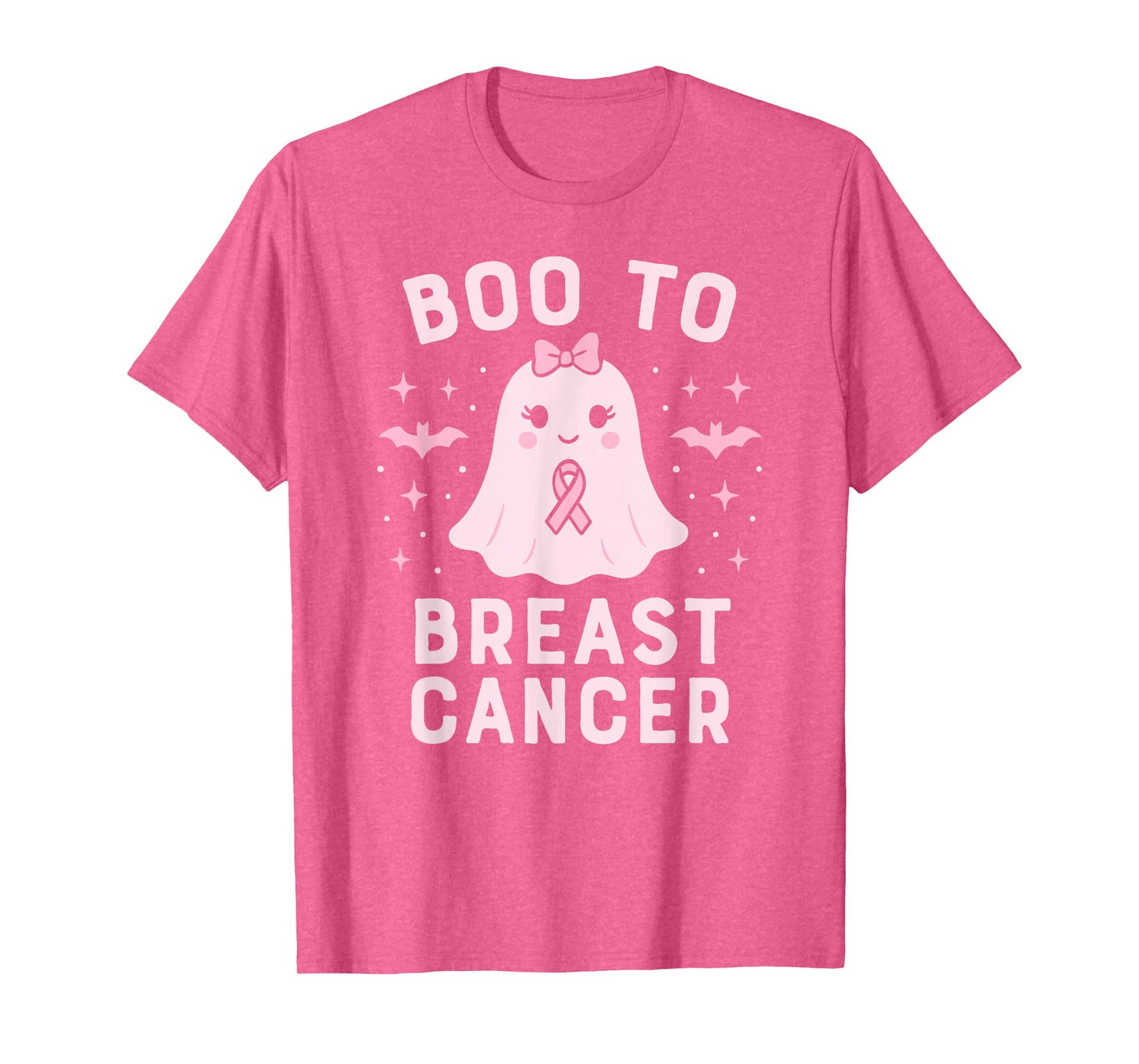 Boo to Breast Cancer Halloween Pink Ghost Awareness T-Shirt