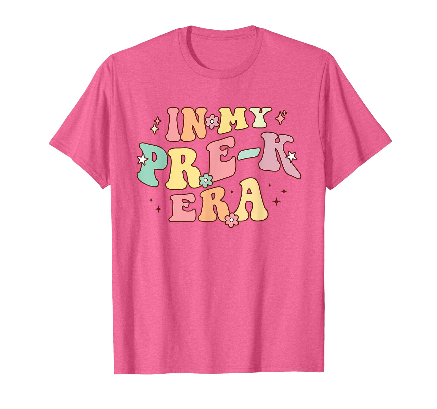 In My Pre-K Era Retro Back To School Groovy Teacher Student T-Shirt