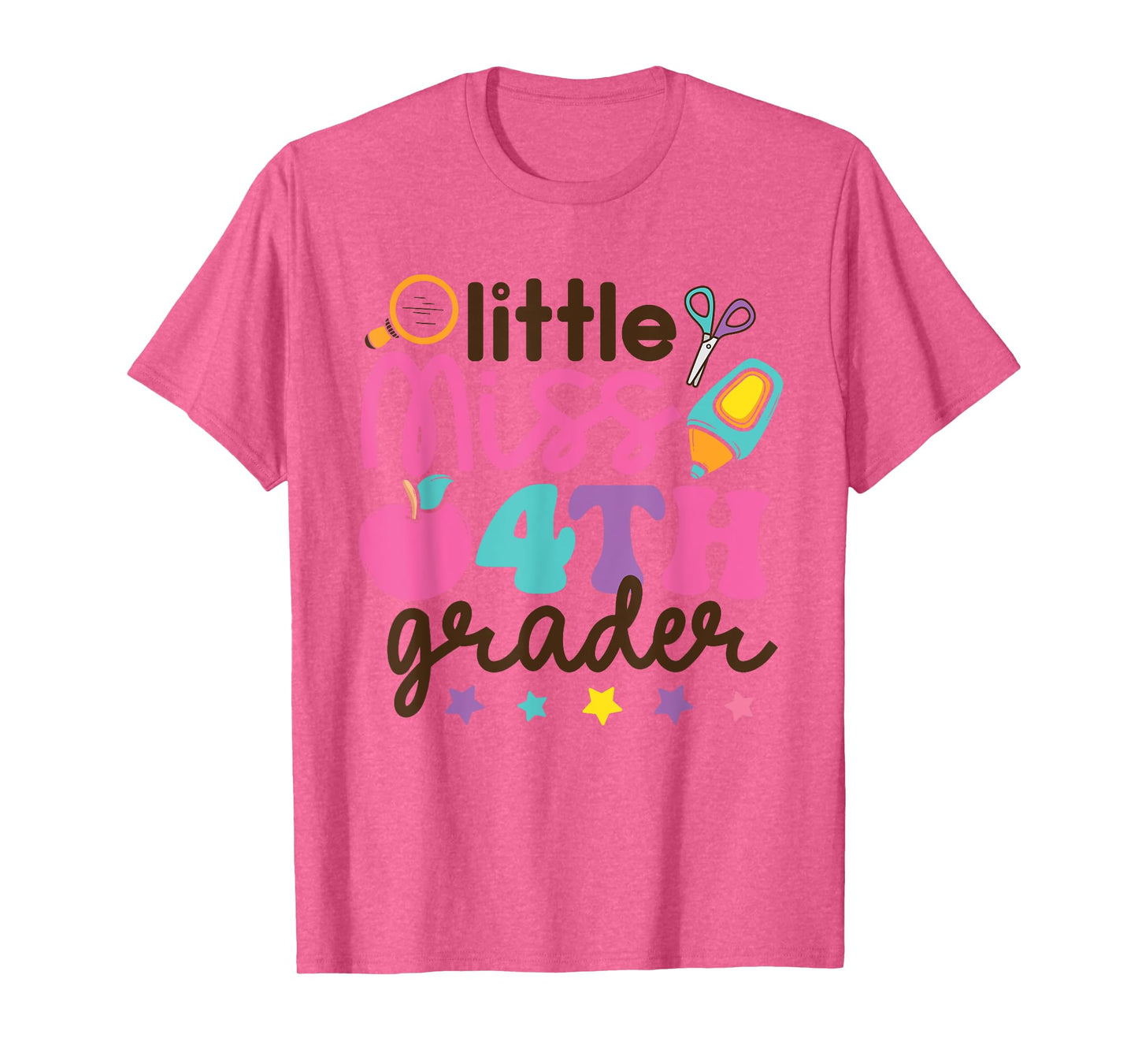 Little Miss 4th Grade First Day of Fourth Grade Cute Girls T-Shirt