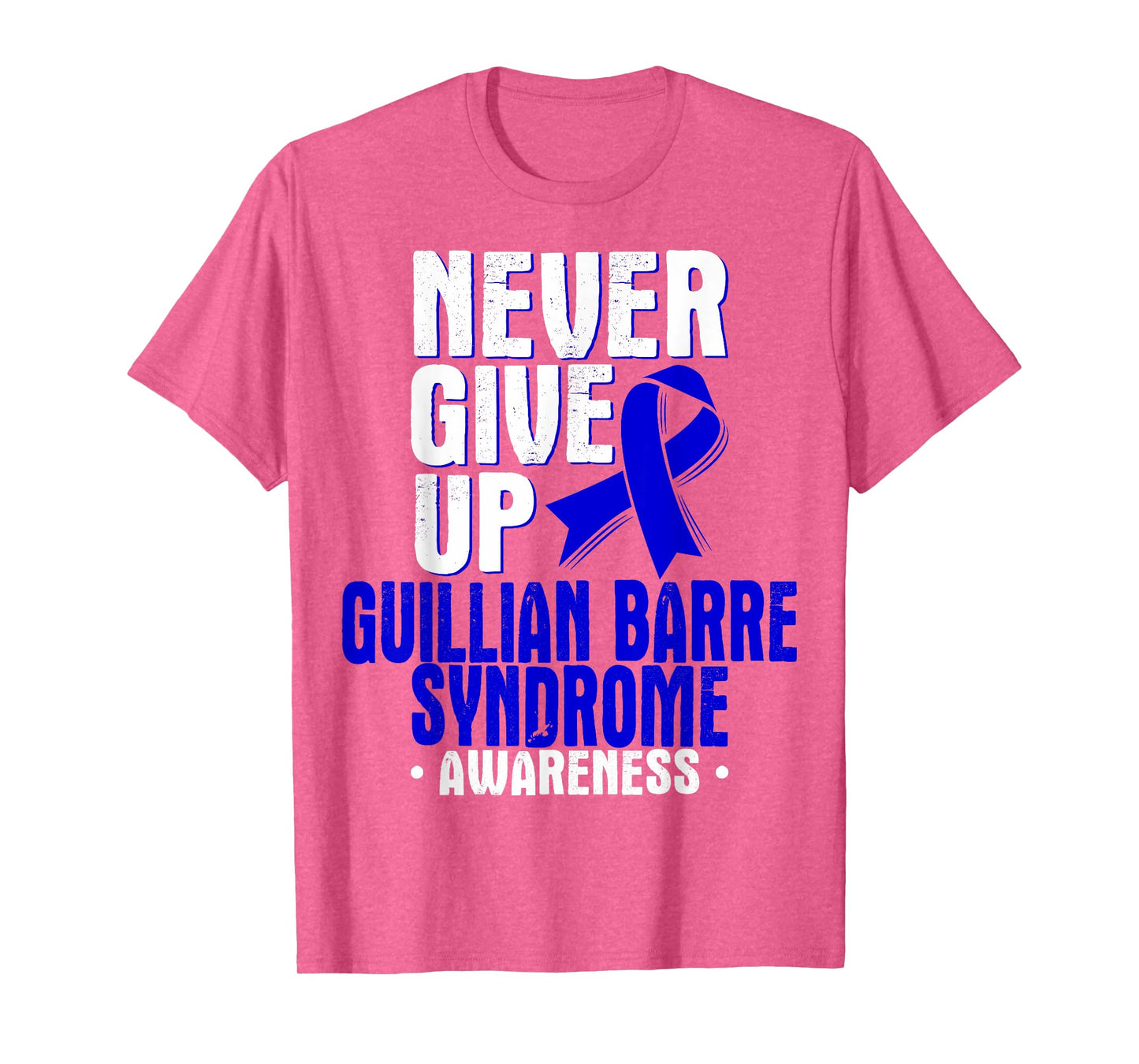 Guillian Barre Syndrome TShirt - Dark Blue Awareness Ribbon T-Shirt