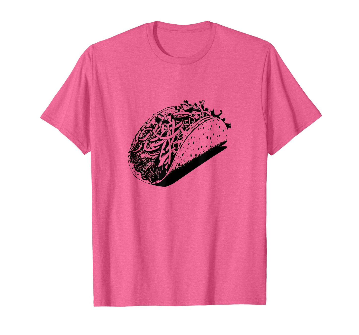 Minimalist Taco Graphic Tee – Foodie Streetwear, Bold Black T-Shirt