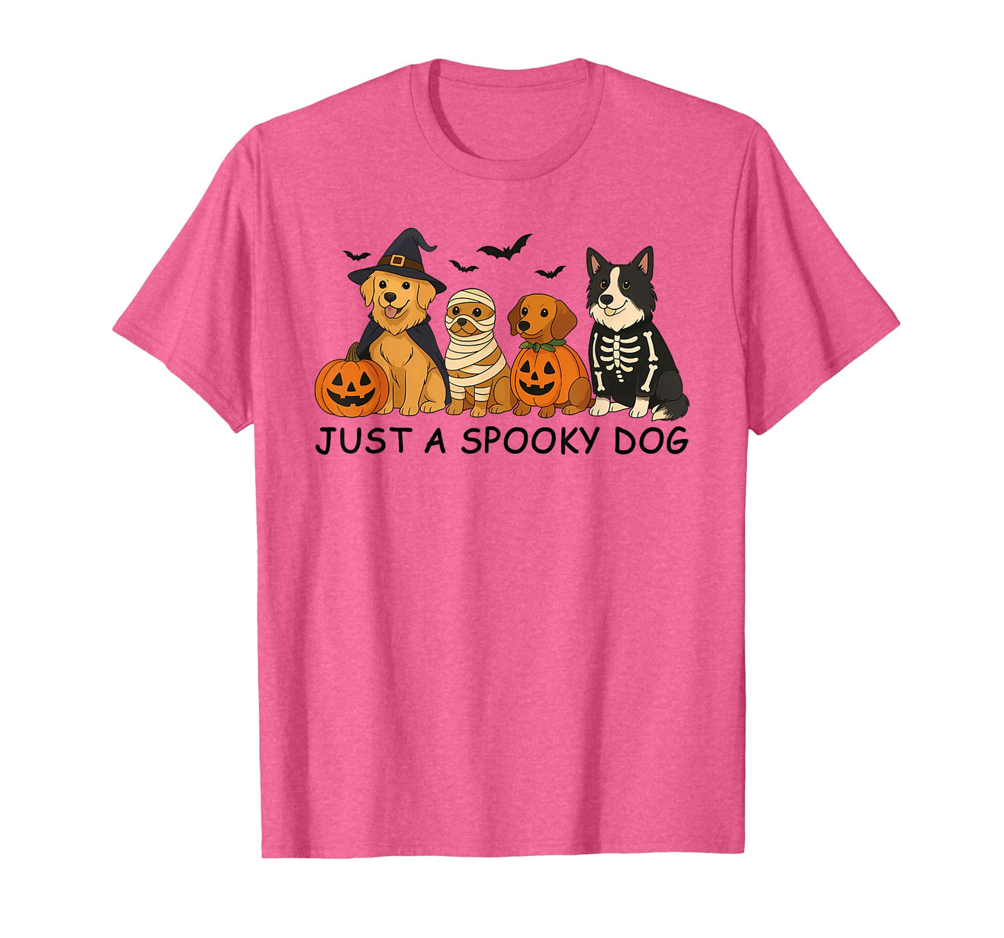 Just A Spooky Dog Halloween Dog Men Women T-Shirt