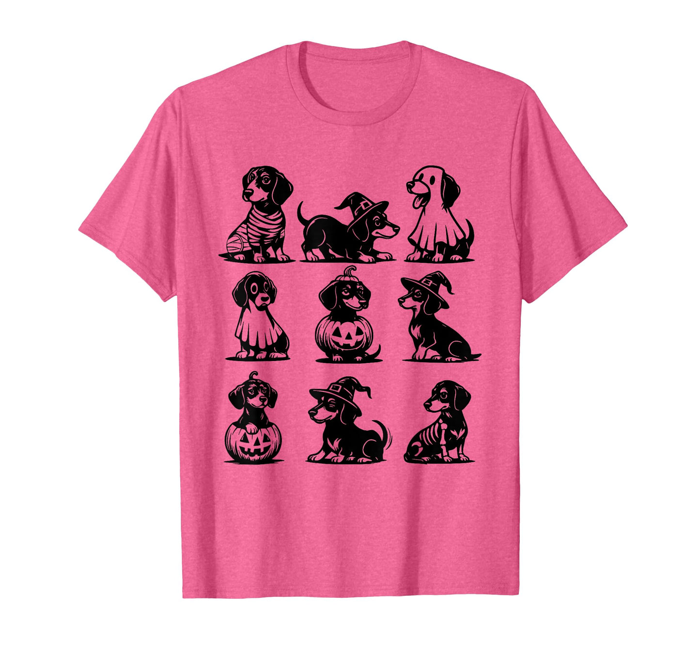 Funny Dachshund Halloween Wiener Dog Mom Dog Lover Spooky T-Shirt