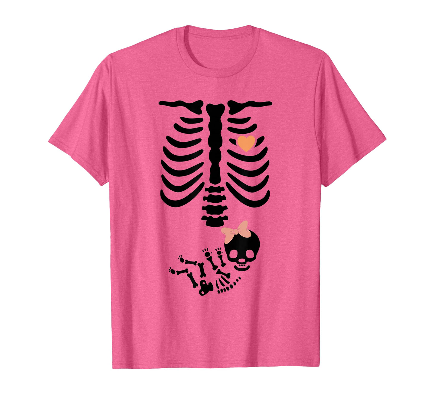 Baby Shower Skeleton Halloween Pregnancy Annoucement Girls T-Shirt