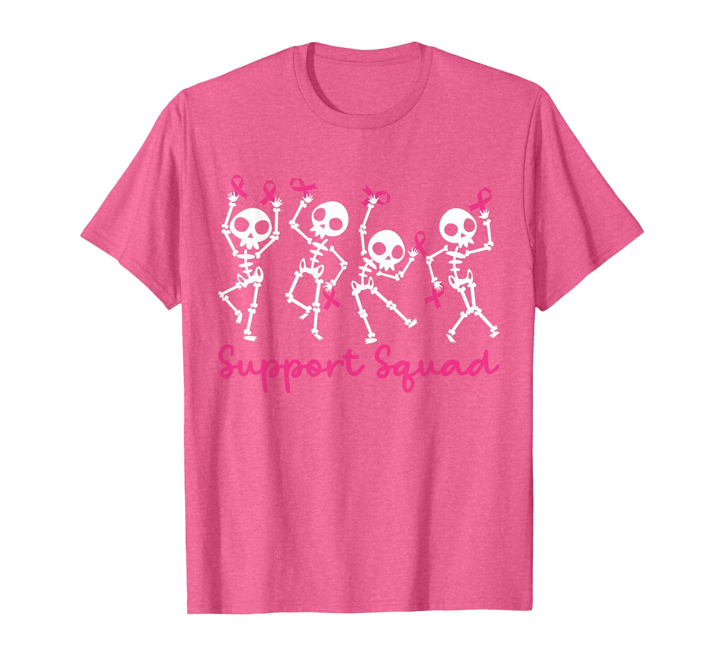 Support Squad Breast Cancer Awareness Skeleton Men Women Kid T-Shirt