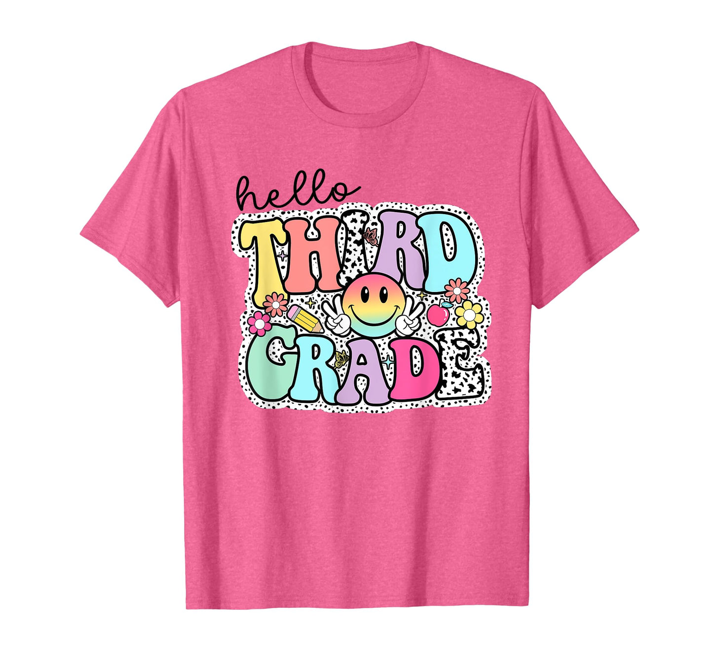 Hello Third Grade Team 3rd Grade Girl Teacher Back To School T-Shirt