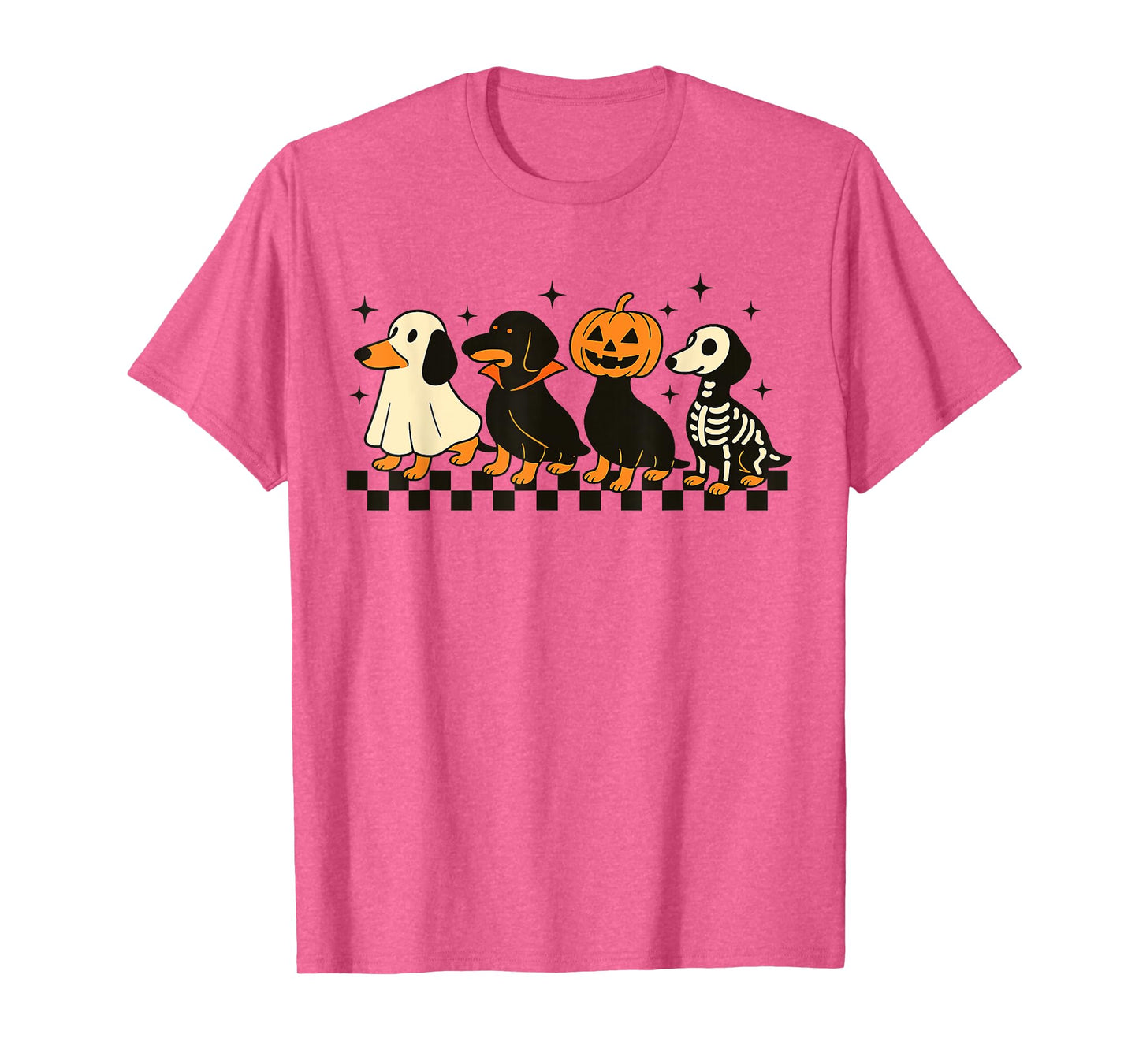 Spooky Wiener Dachshund Ghost Halloween Weenie Dog T-Shirt