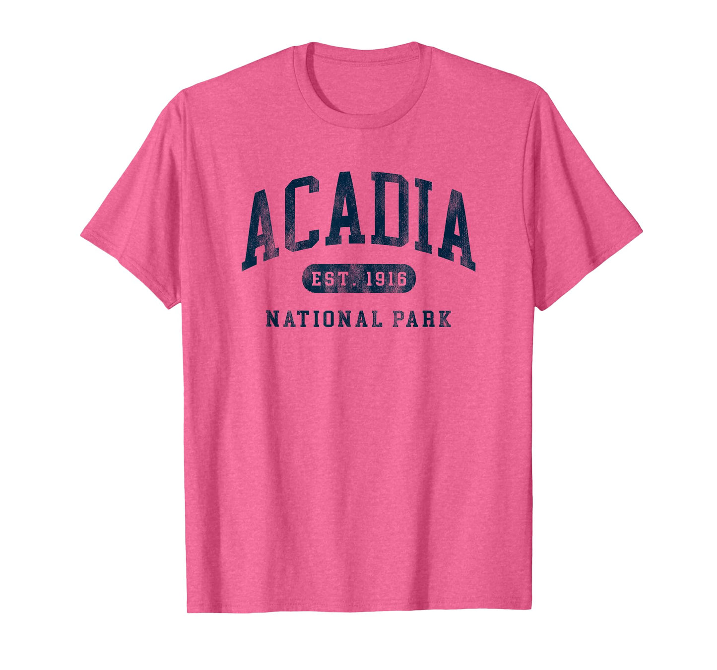 Retro Acadia National Park Maine Est 1916 Mens Womens Hiking T-Shirt