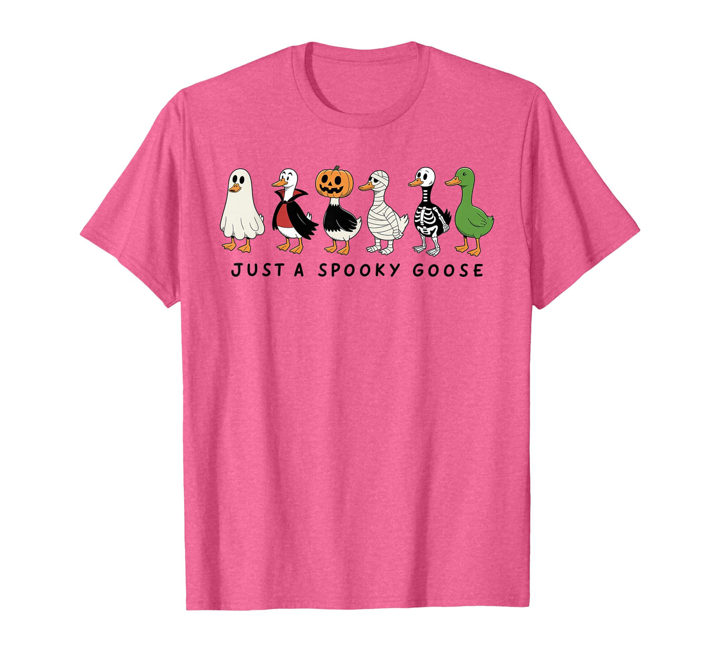 Just A Spooky Goose Halloween Goose Funny Halloween T-Shirt
