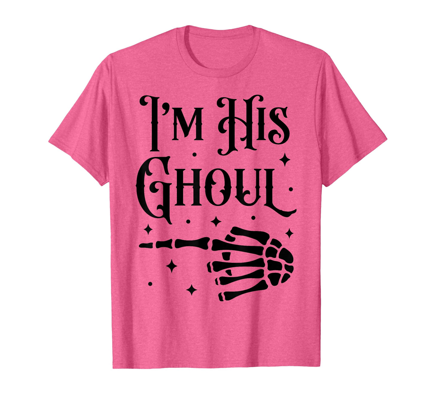 Im His Ghoul Im Her Boo Funny Halloween Couple Skeleton Hand T-Shirt