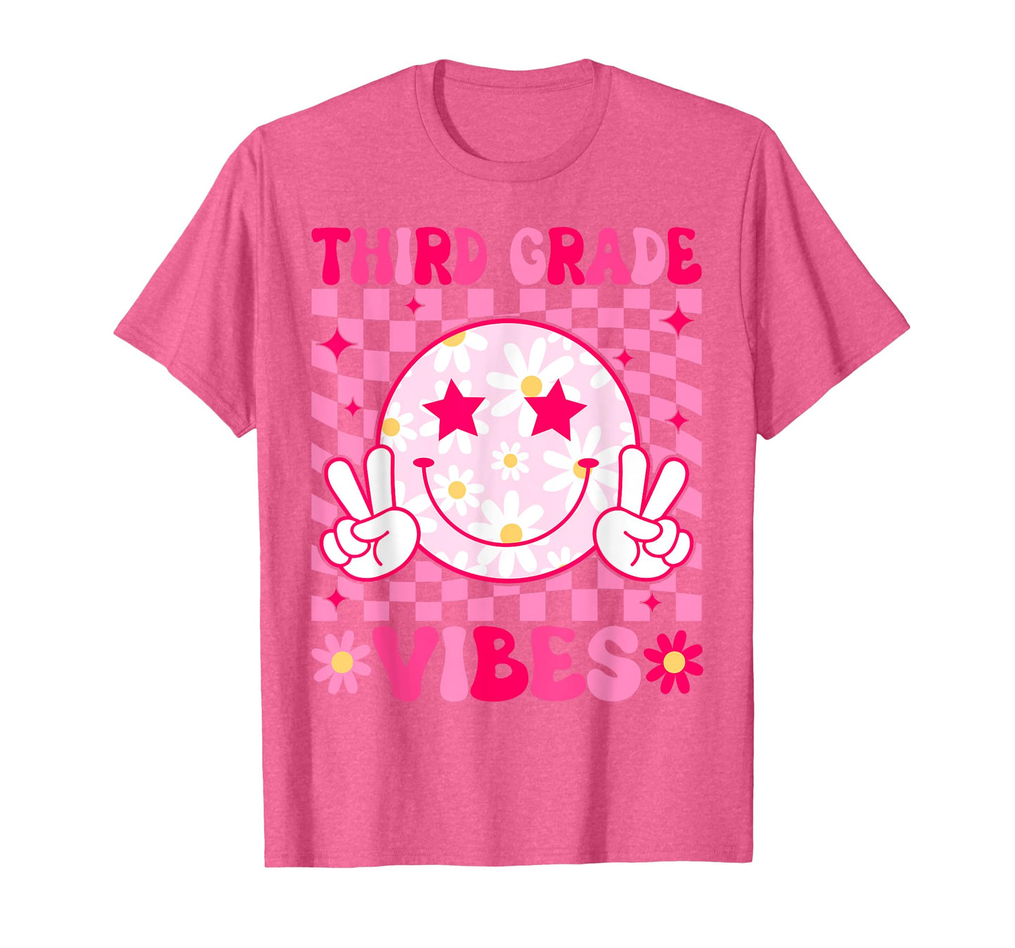 Third Grade Vibes Back To School 3rd Grade Teacher Students T-Shirt