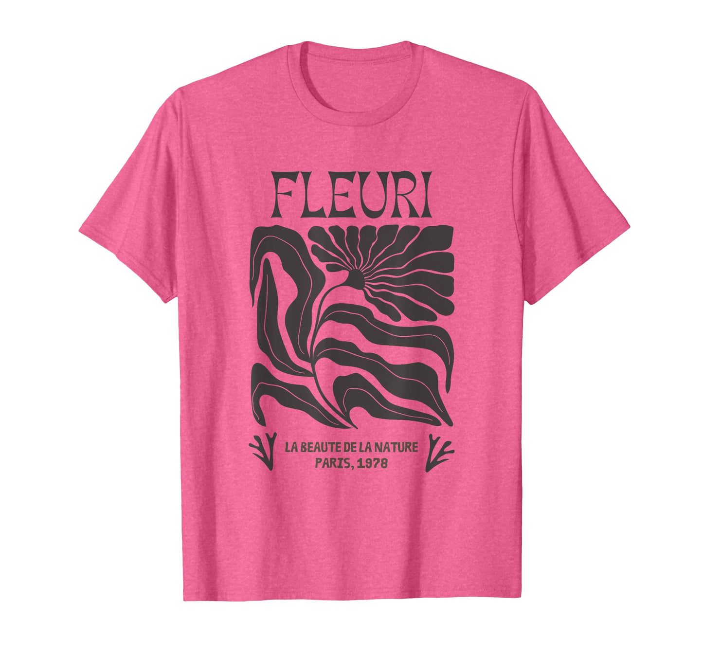 Fleuri la beauté de la nature Paris 1978 Flower T-Shirt