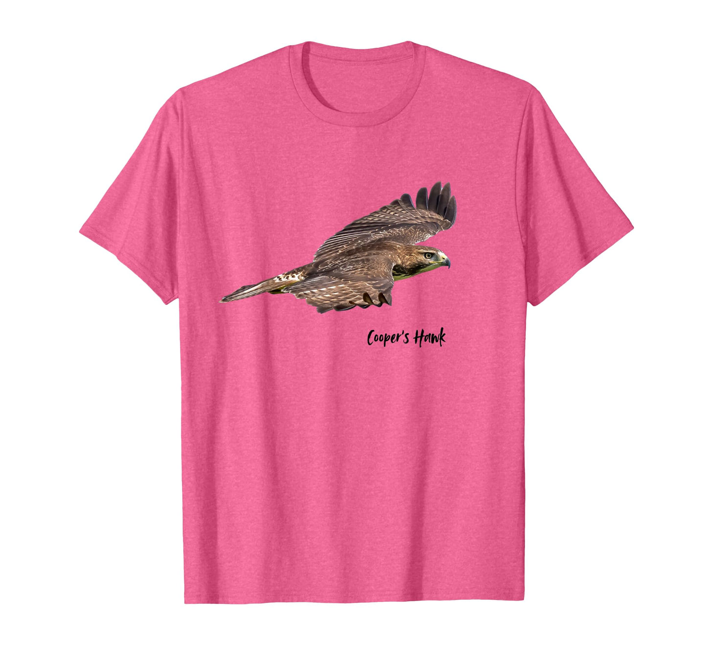 Cooper's Hawk In Flight Graphic Wildlife Birder T-Shirt