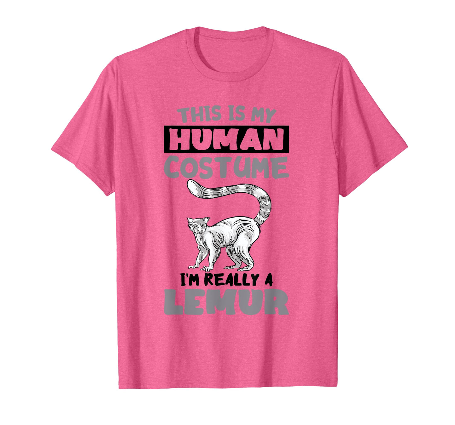 Human Costume Madagascar Animal Cute Lemur Monkey Lemur T-Shirt