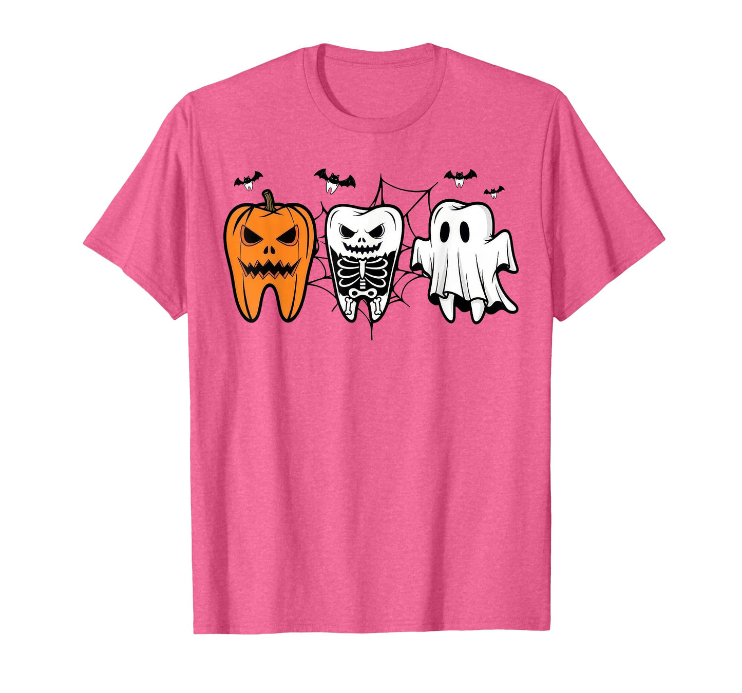 Halloween Dentist Pumpkin Ghost Dental Tooth Men Women T-Shirt