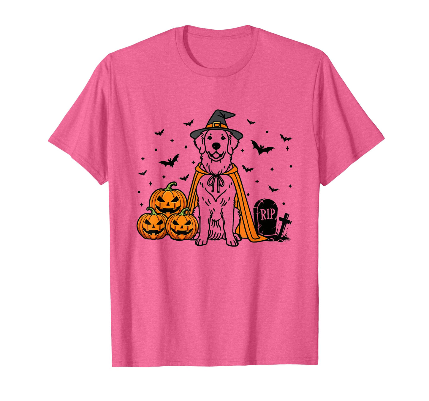 Witch Golden Retriever Halloween Golden Retriever Dog Mom T-Shirt