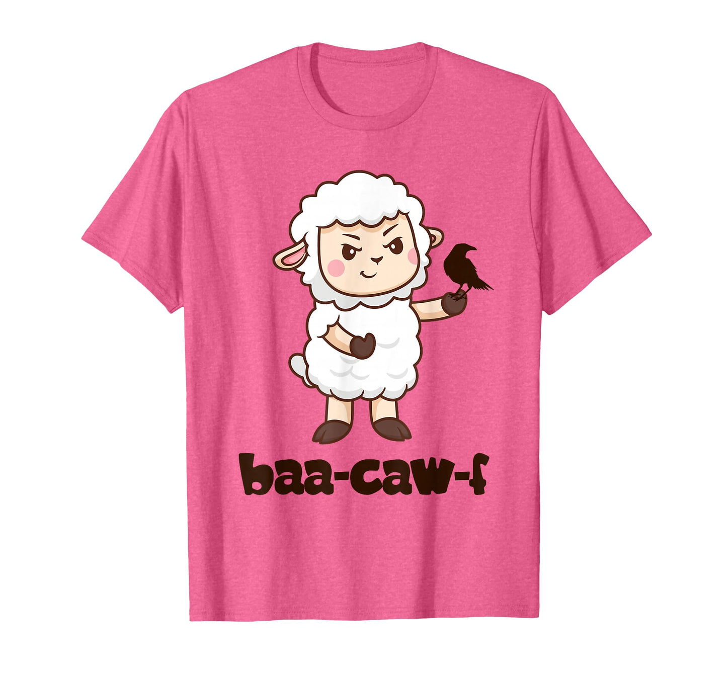 Funny Back Off Shirt Cute Sheep Baa Crow Caw Clever Insult T-Shirt
