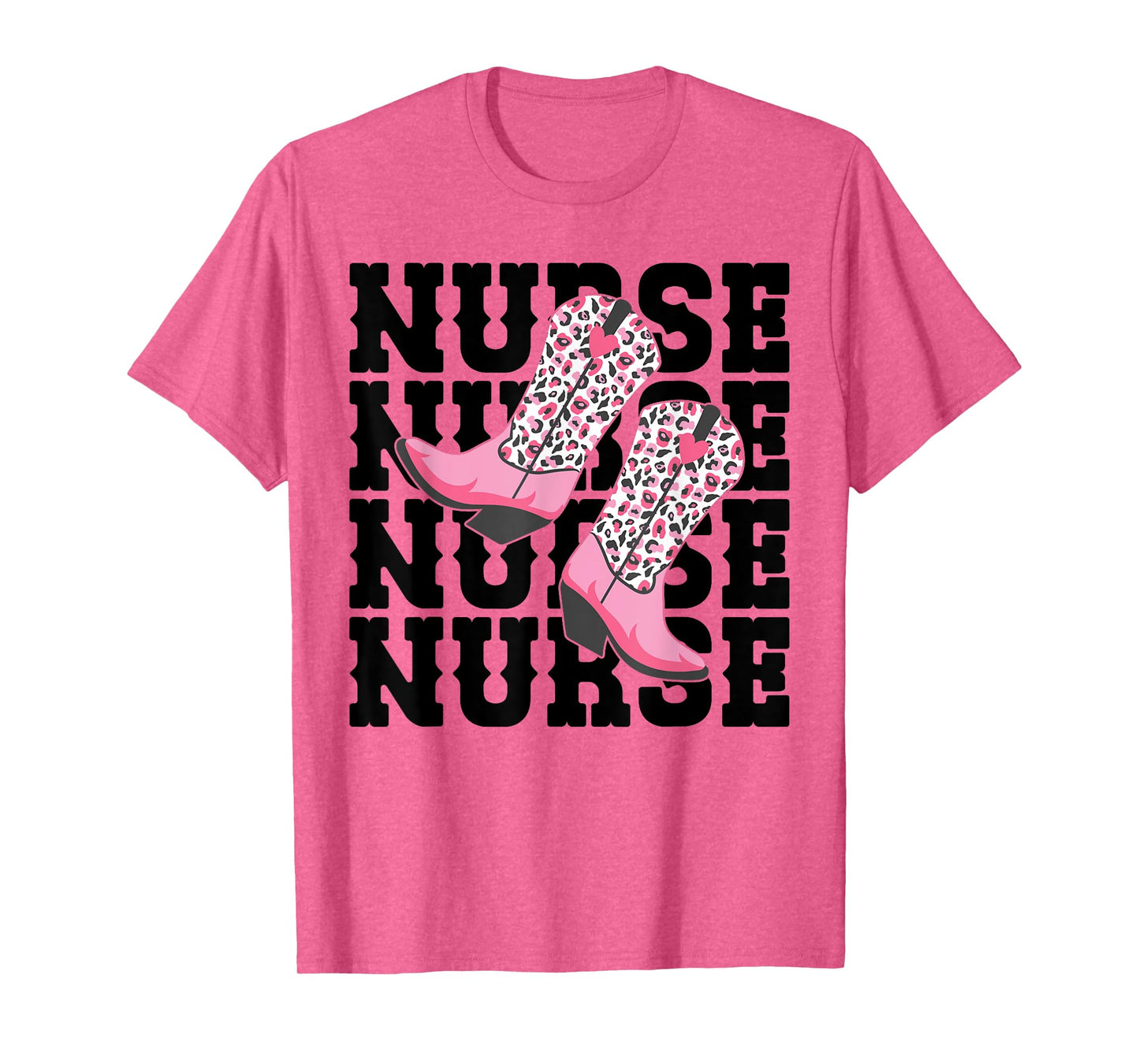 Funny Nurse Week Gifts Nurse Cowgirl Boots RN Nurse & LPN T-Shirt