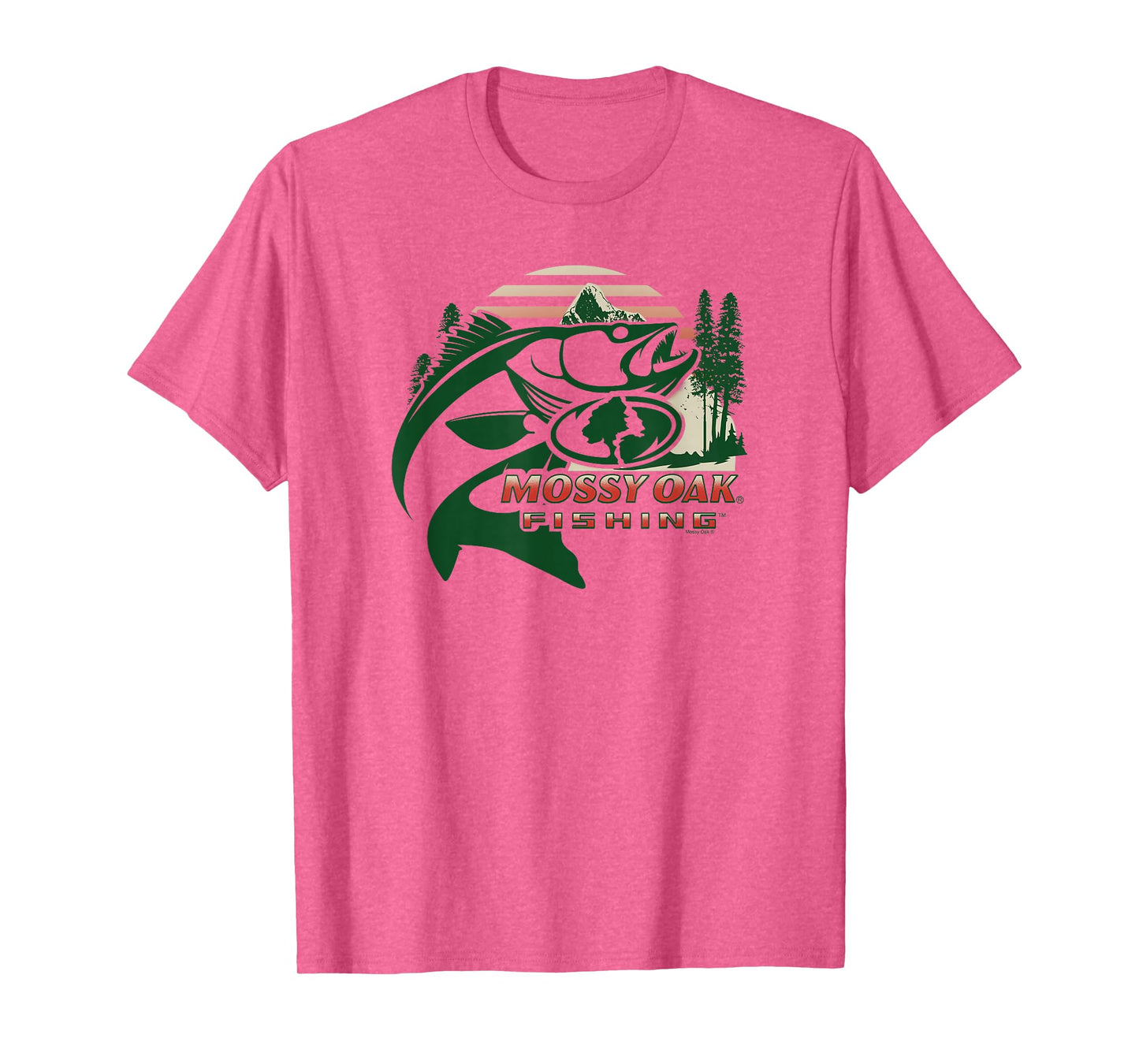 Mossy Oak Fishing Built For The Bite Fish Logo T-Shirt